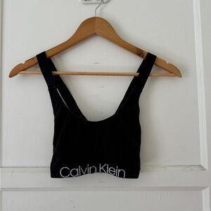 CALVIN KLEIN: Cross-strap bralette — Good condition